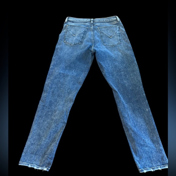 Hudson Lana Mid-Rise Distressed Slim Boyfriend Jeans, size 28 - Picture 4 of 8